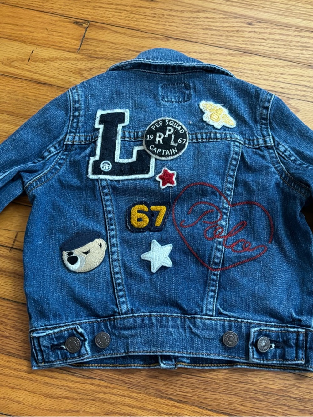 Polo by Ralph Lauren Kids Denim Jacket with Multicolor Patches